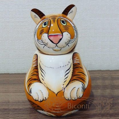 Расписной деревянный футляр - тигр символ года - 1